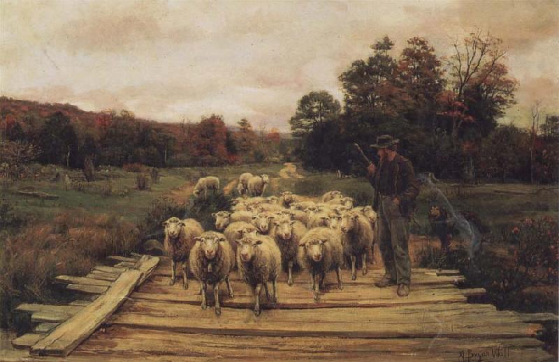 A. Bryan Wall Shepherd and Sheep
